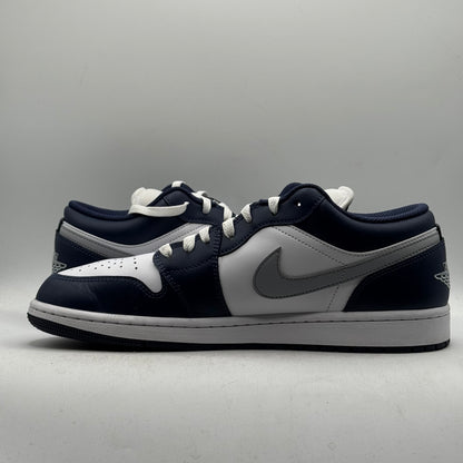 (USED) Jordan 1 Low Wolf Grey Midnight Navy Size 11