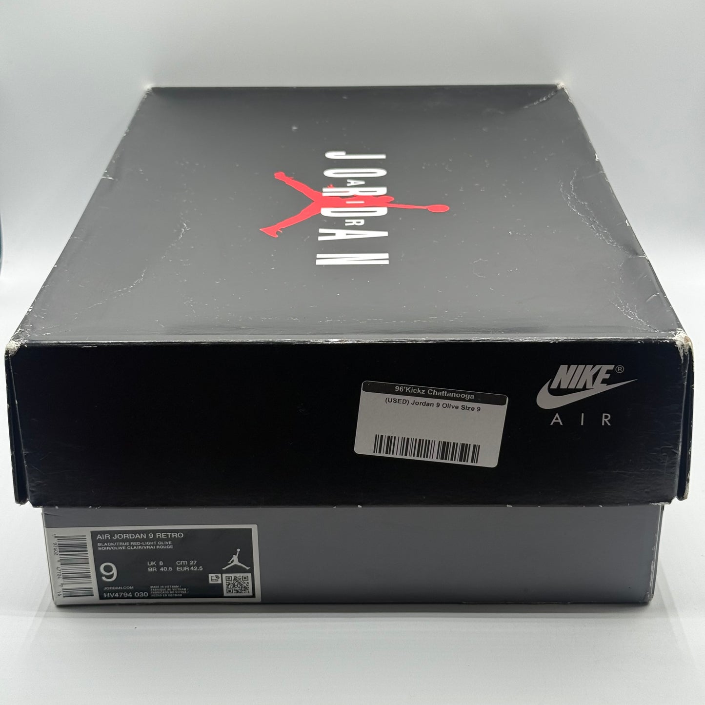 (USED) Jordan 9 Olive Size 9