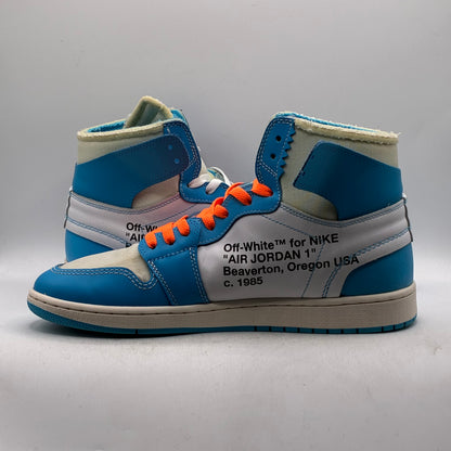 (USED) Jordan 1 High Off-White University Blue Size 11