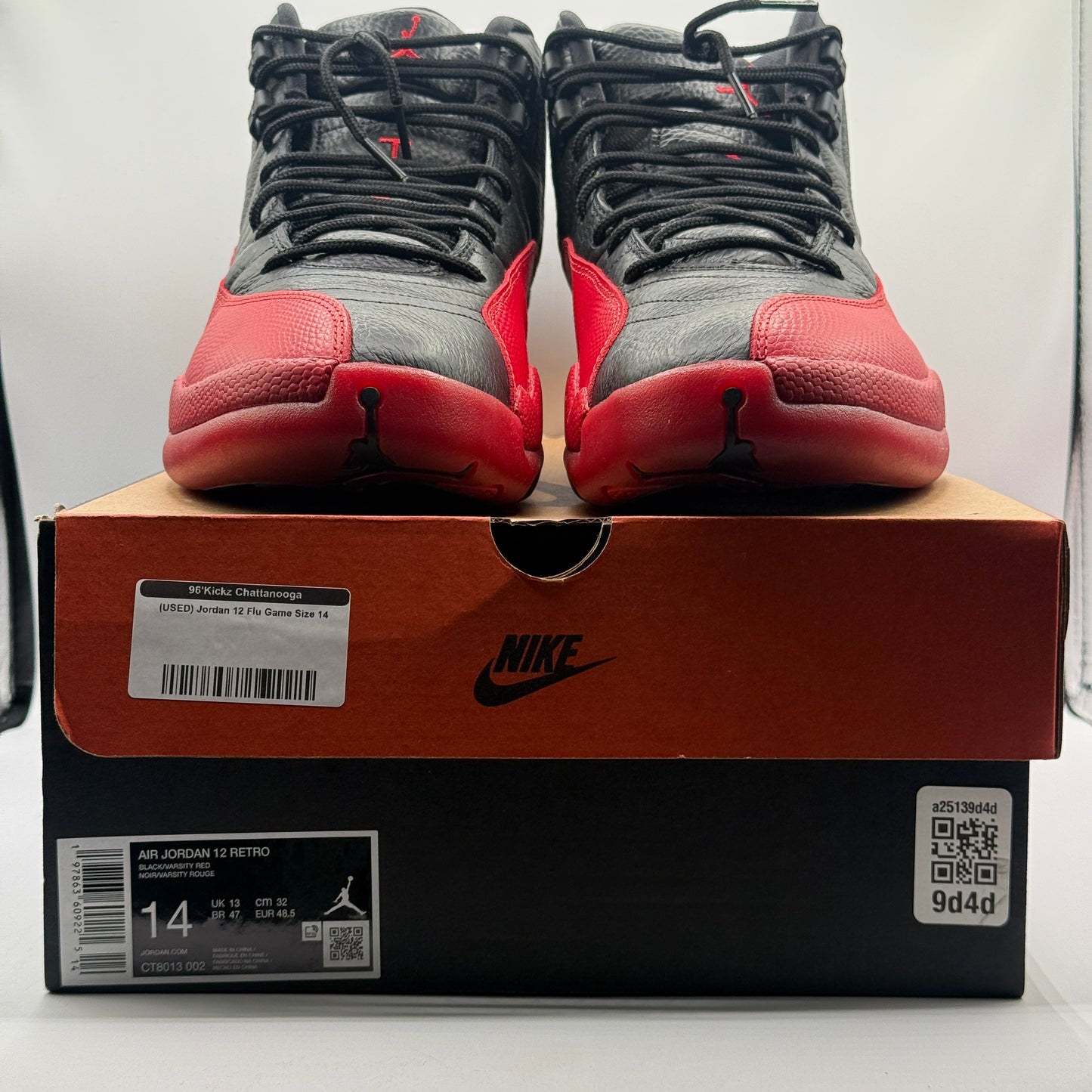 (USED) Jordan 12 Flu Game Size 14