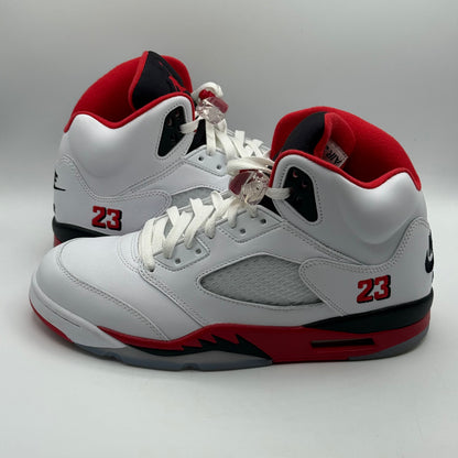 (USED) Jordan 5 Fire Red Black Tongue Size 10.5