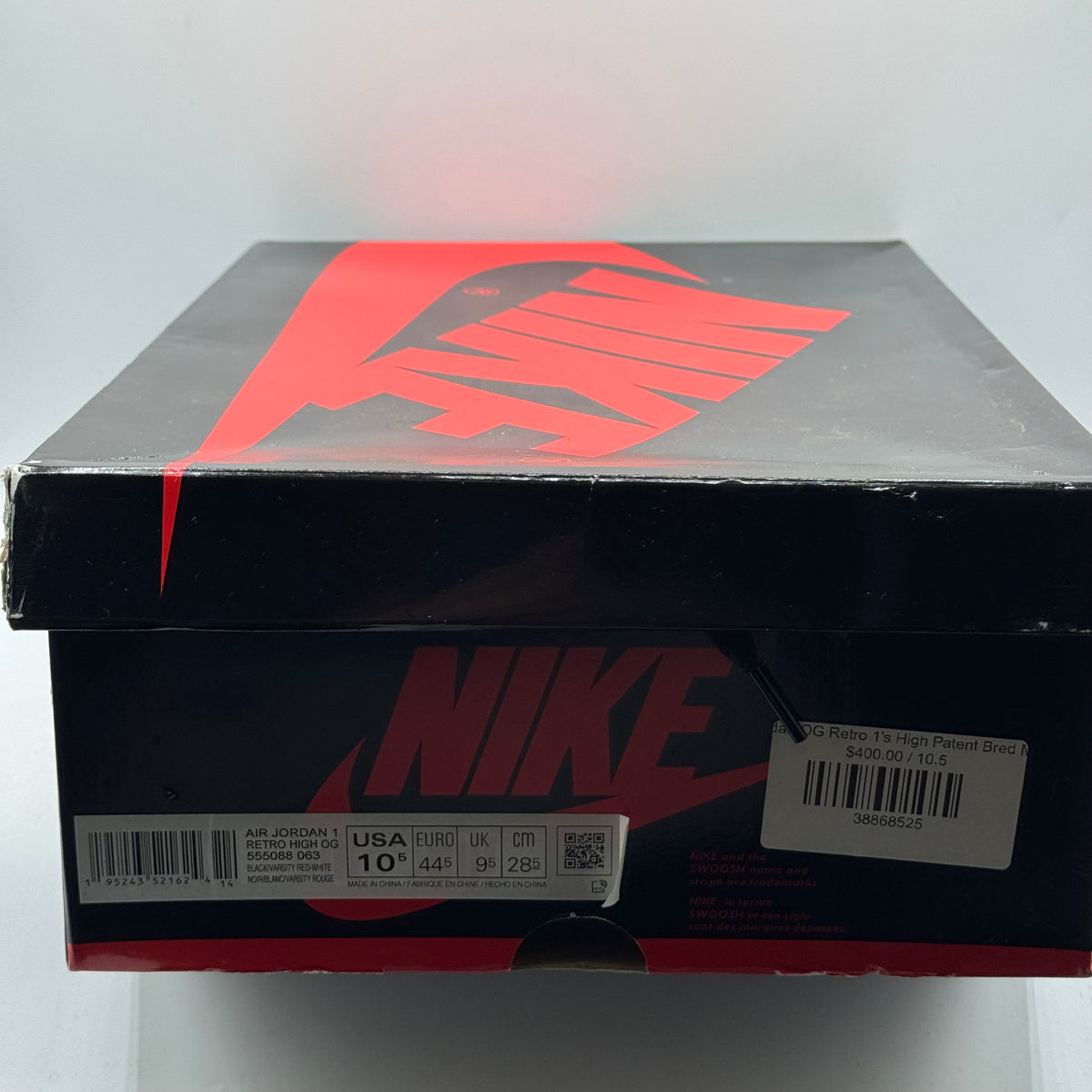(Used) Jordan 1 High Patent Bred Size 10.5
