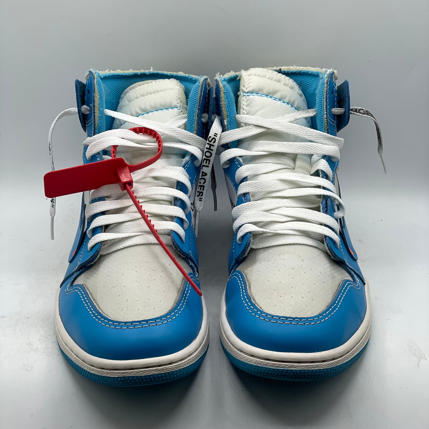 (Used) Jordan 1 High Off-White University Blue Size 9.5