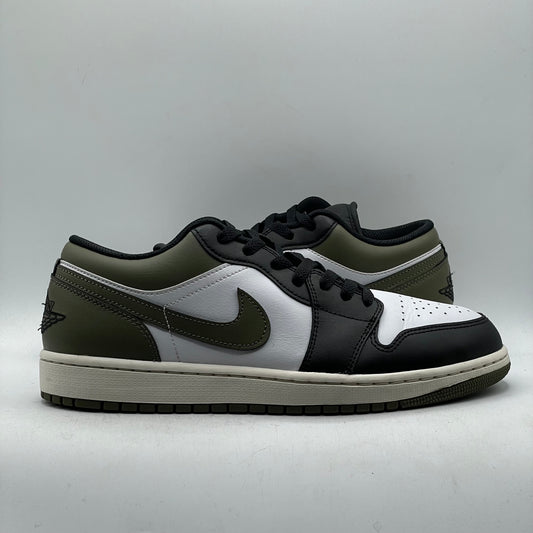 (USED) Jordan 1 Low Black Toe Medium Olive Size 10