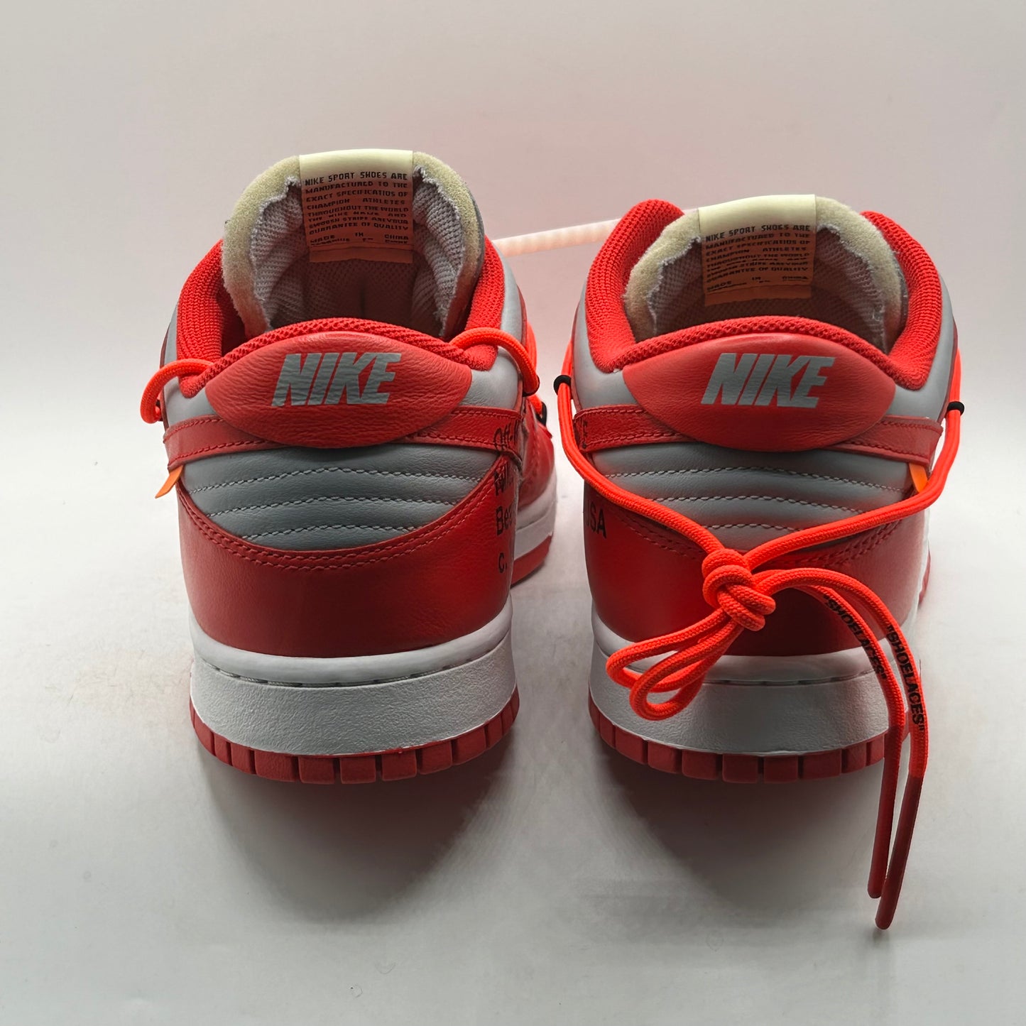 (USED) Nike Dunk Low Off-White University Red Size 12