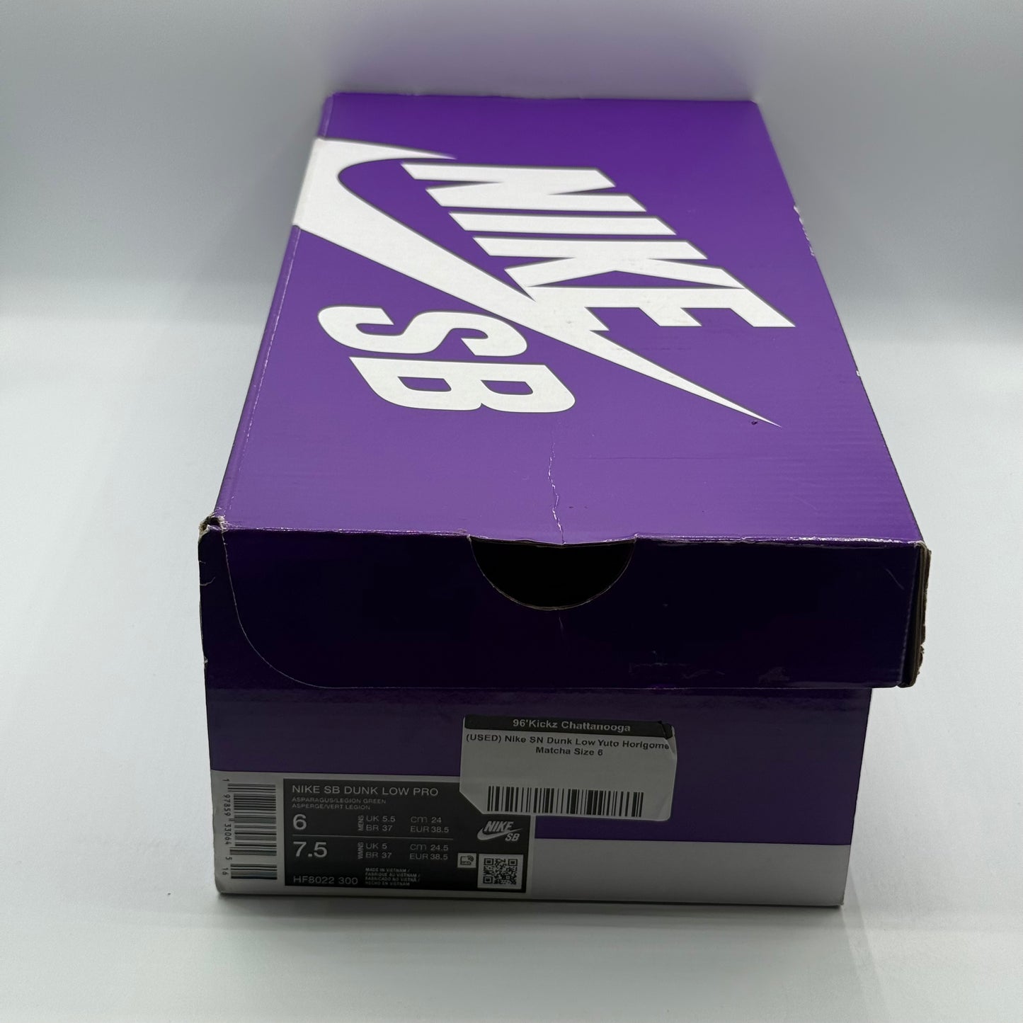 (USED) Nike SN Dunk Low Yuto Horigome Matcha Size 6