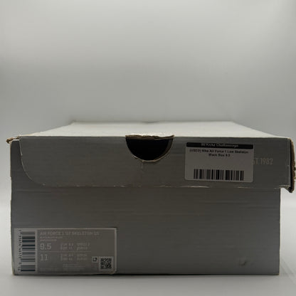 (USED) Nike Air Force 1 Low Skeleton Black Size 9.5