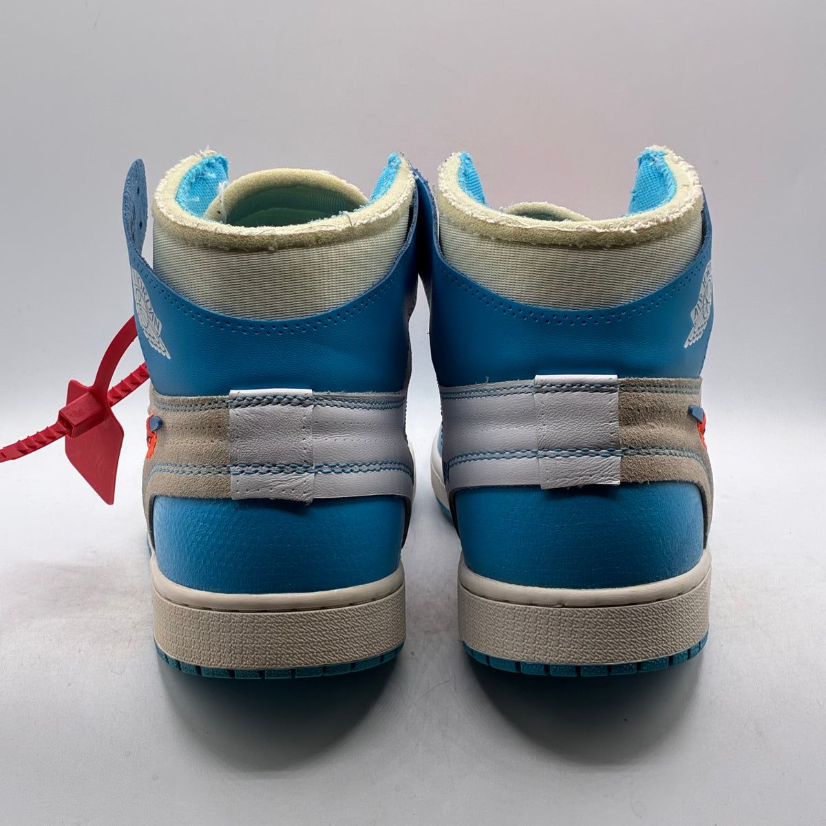 (USED) Jordan 1 High Off-White University Blue Size 11