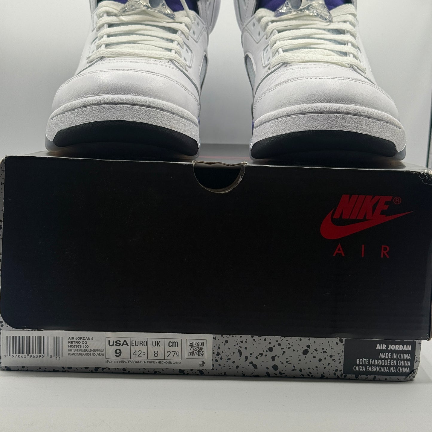 (USED) Jordan 5 Grape Size 9