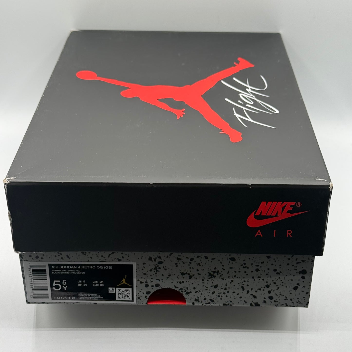 (Used) Jordan 4 White Cement (2025) Size 5.5Y