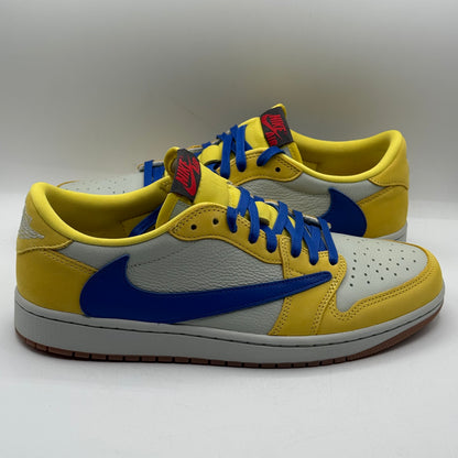 (USED, Worn 1x) Travis Jordan 1 Low Canary Size 11.5W/10M