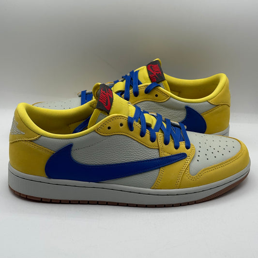 (USED, Worn 1x) Travis Jordan 1 Low Canary Size 11.5W/10M