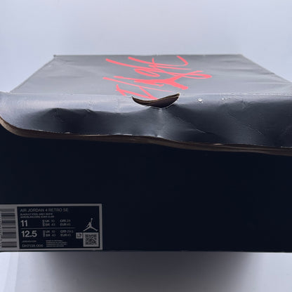 (Used) Jordan 4 Black Canvas Size 11