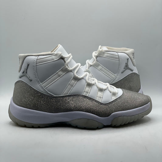 (USED) Jordan 11 White Metallic Silver (W) Size 9W/7.5M