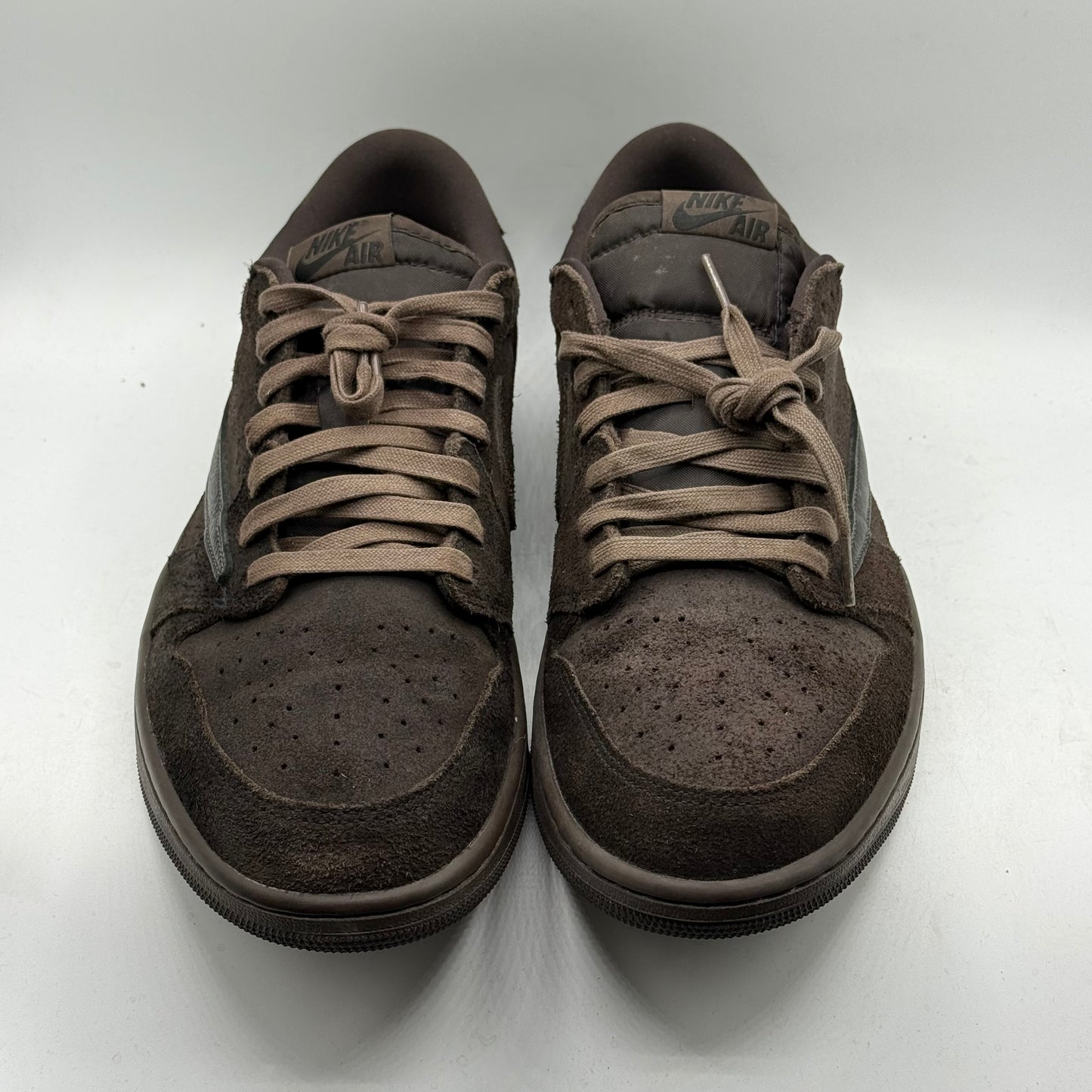 (Used No Box) Jordan 1 Low Travis Scott Velvet Brown Size 12