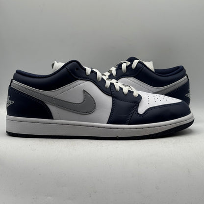 (USED) Jordan 1 Low Wolf Grey Midnight Navy Size 11