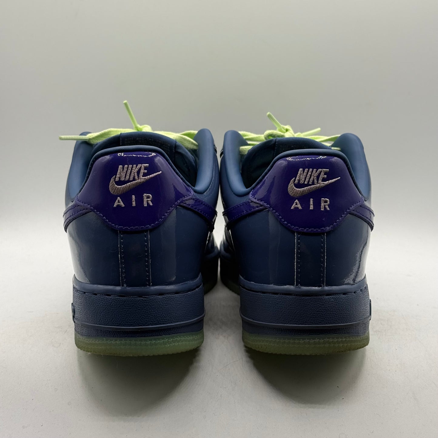 (Used) Nike Air Force 1 Patent Leather Mystic Navy Grape Ice