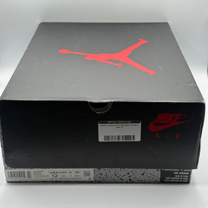 (USED) Jordan 5 Fire Red Black Tongue Size 12