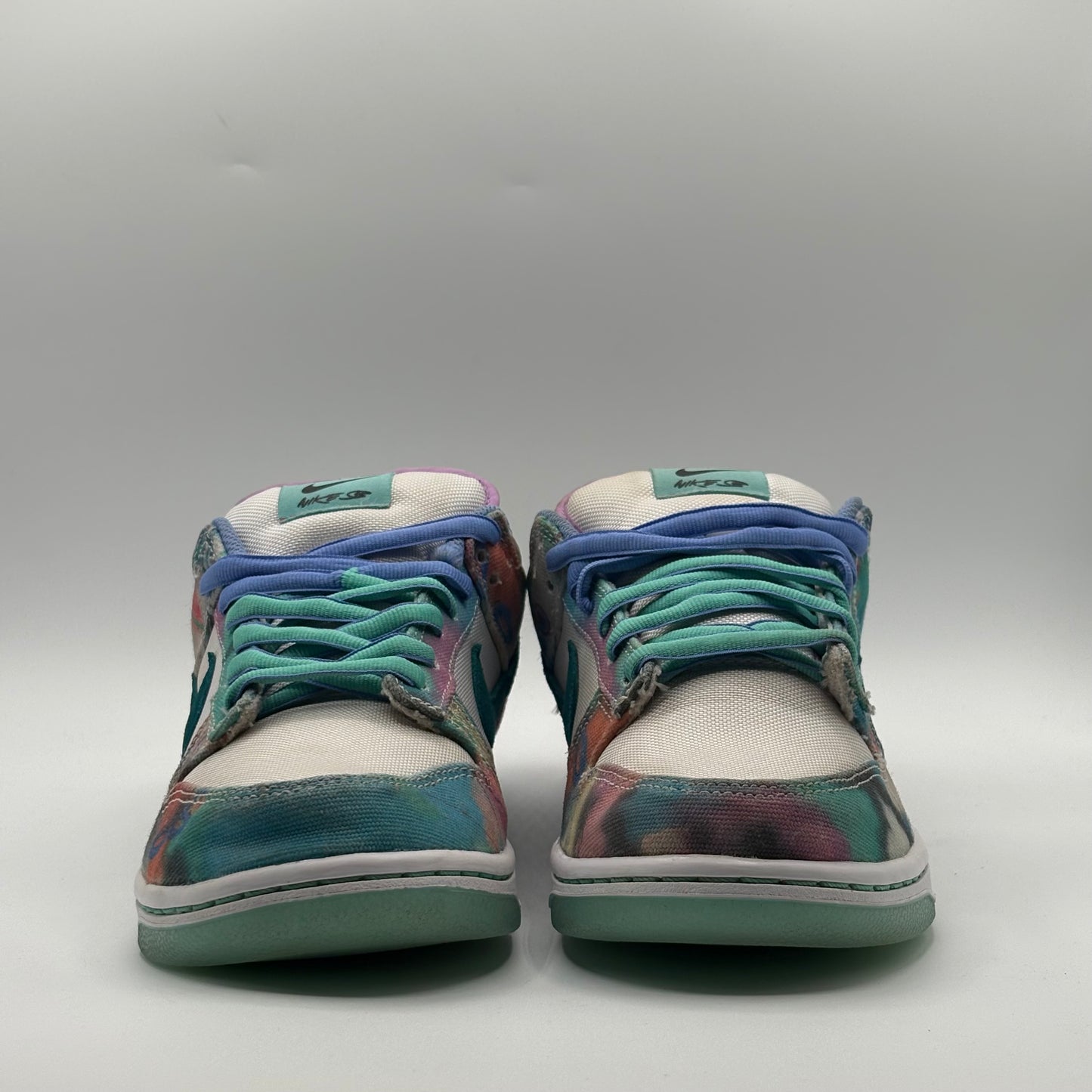 (Used No Box) Nike SB Dunk Low Futura Lab Bleached Aqua Size 8