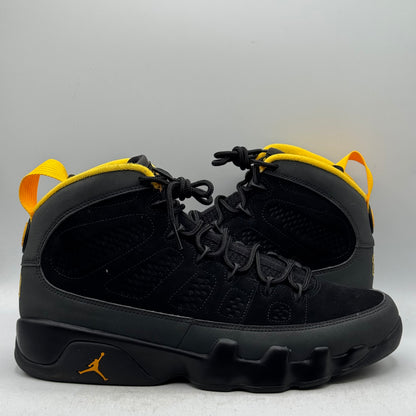 (Used) Jordan 9 Charcoal University Gold Size 10.5