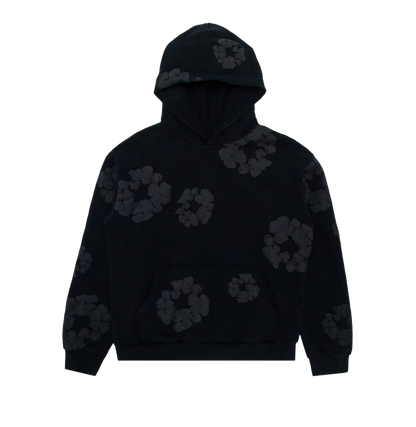 Denim Tears Cotton Wreath Hoodie Black Monochrome Size XL