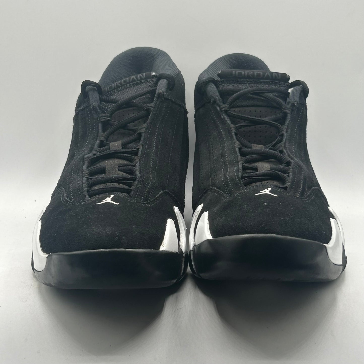(USED NO BOX) Jordan 14 Black White Size 12