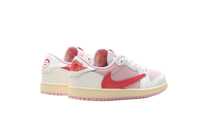 Jordan 1 Retro Low OG SP Travis Scott Sail Tropical Pink (PS)