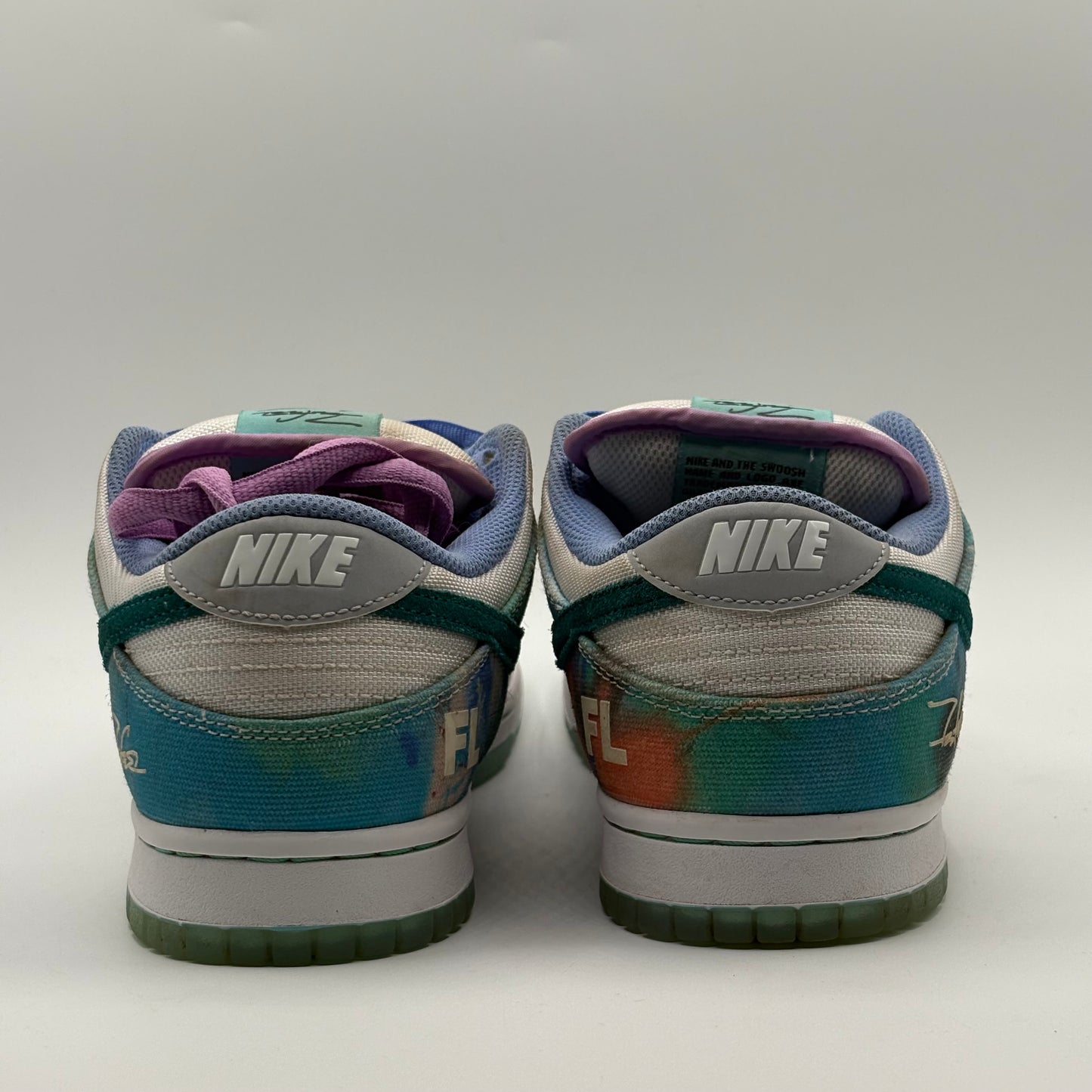(Used No Box) Nike SB Dunk Low Futura Lab Bleached Aqua Size 8