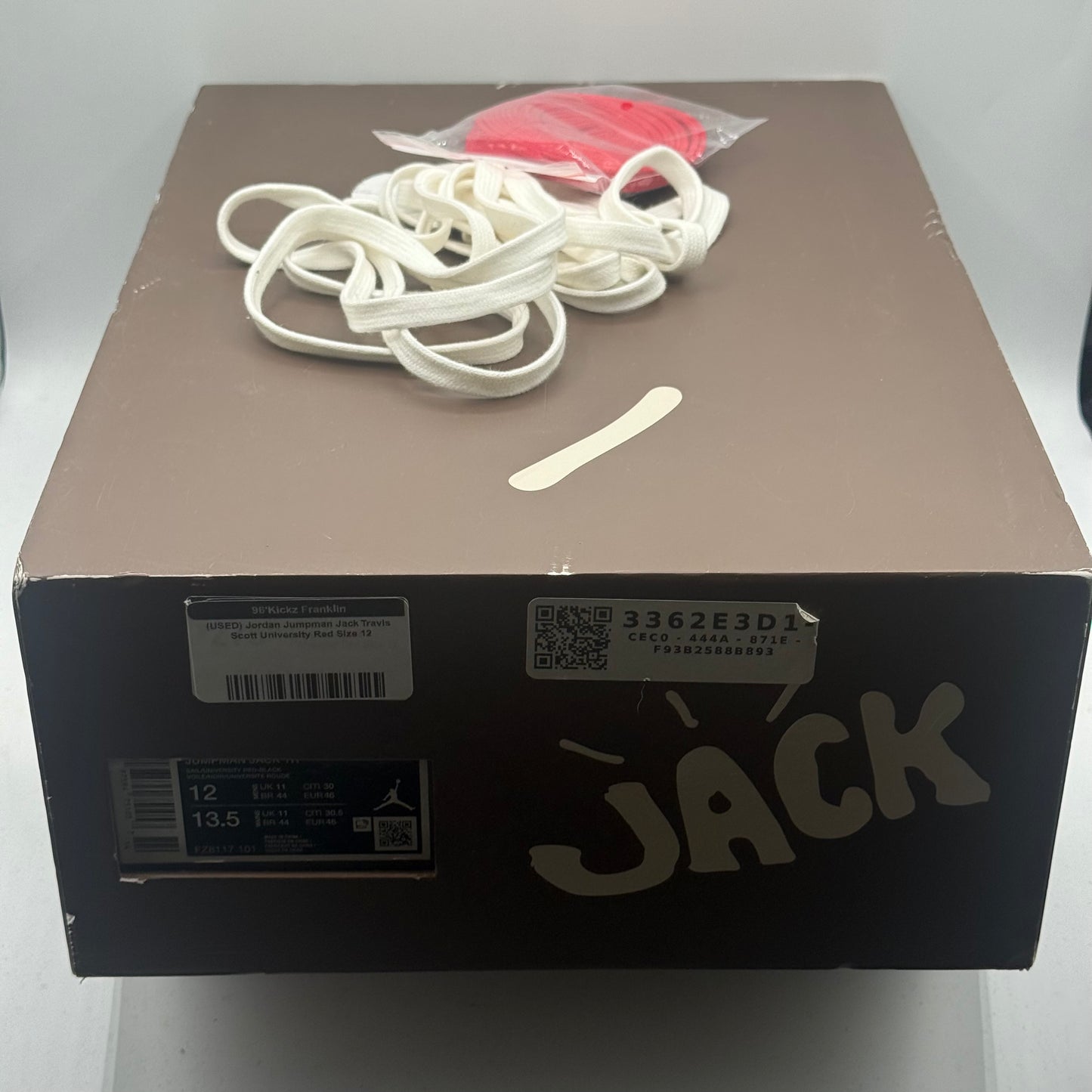 (USED) Jordan Jumpman Jack Travis Scott University Red Size 12
