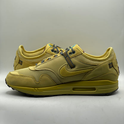 (USED) Nike Air Max 1 Travis Scott Cactus Jack Saturn Gold Size 14