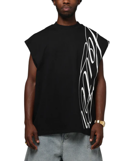 Loiter Script Muscle T Shirt