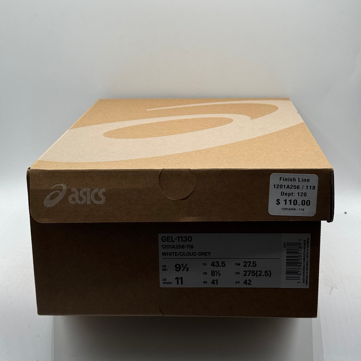 (USED) Asics Gel-1130 White Cloud Grey Size 9.5
