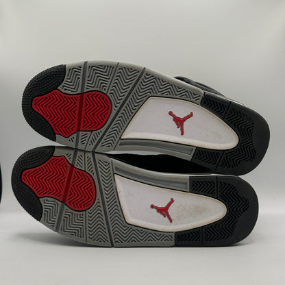 (USED) Jordan 4 Black Canvas Size 10