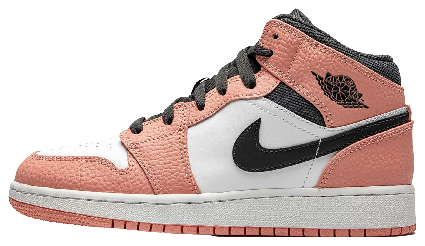 Jordan 1 Mid Pink Quartz - Size 5.5Y