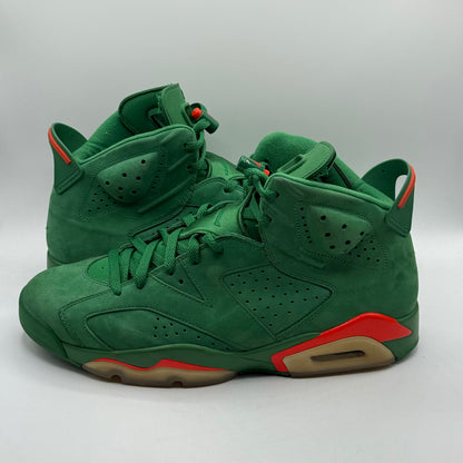 (USED) Jordan 6 Gatorade Green Size 12