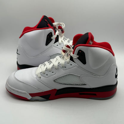 (USED) Jordan 5 Fire Red Black Tongue Size 10.5