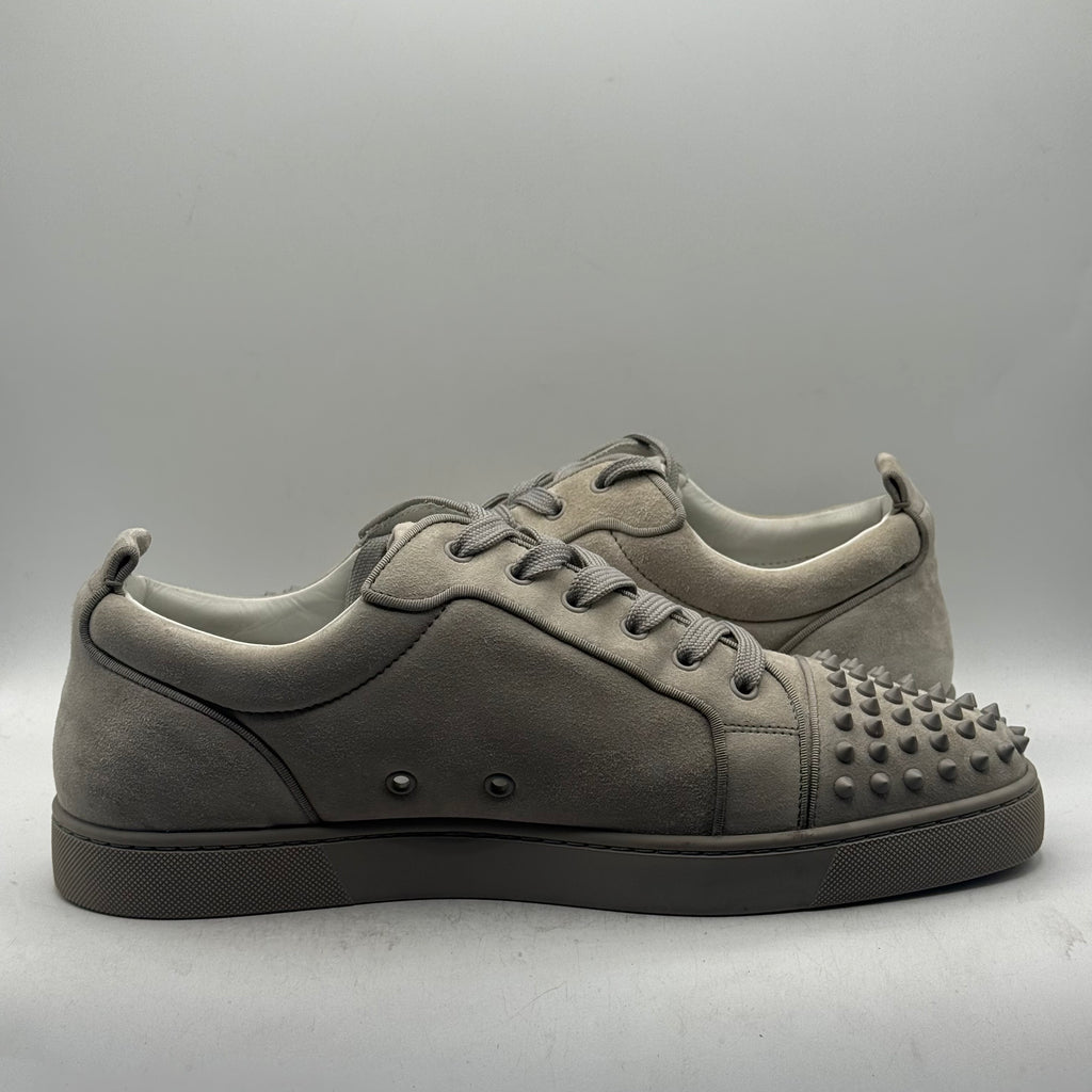 (USED NO BOX) Christian Louboutin Louis Jr Spikes Orlato Grey Size 47
