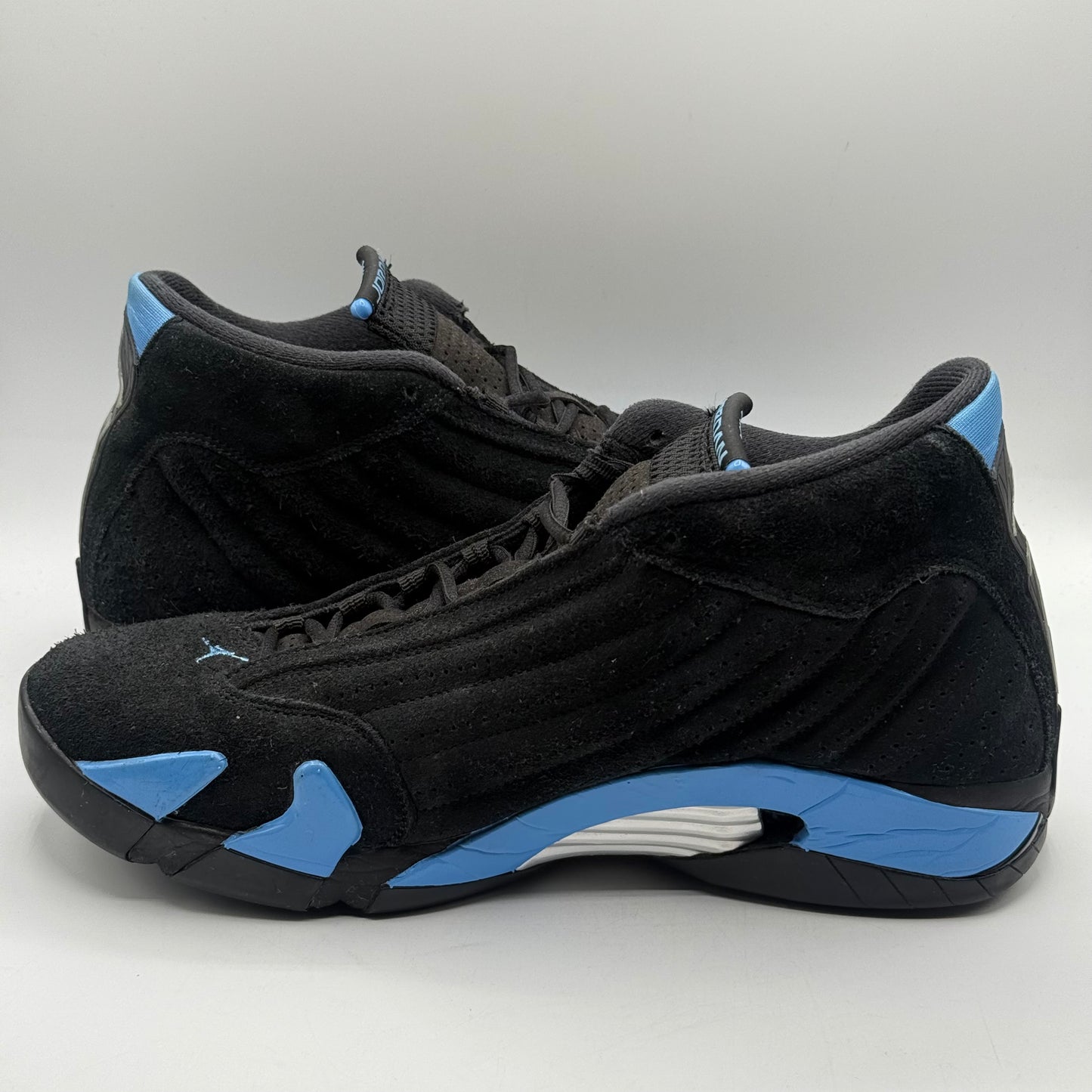 (USED) Jordan 14 Black University Blue Size 11.5