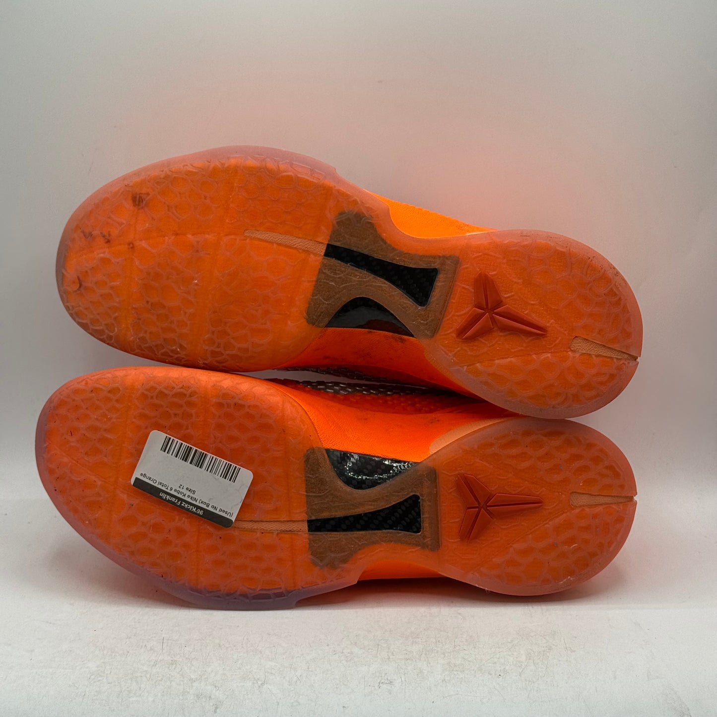 (Used No Box) Nike Kobe 6 Total Orange Size 12