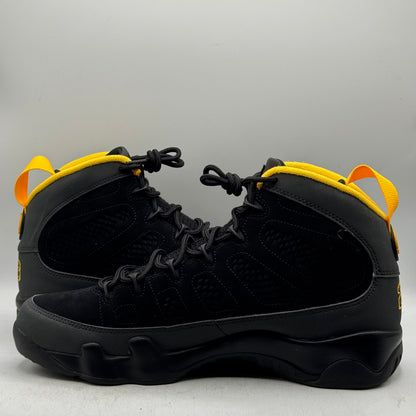 (Used) Jordan 9 Charcoal University Gold Size 10.5