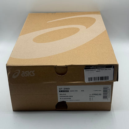 (USED) Asics GT - 2160 Black Seal Grey Size 9