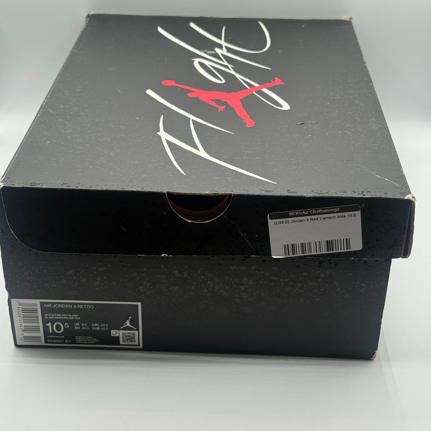 (USED) Jordan 4 Red Cement Size 10.5