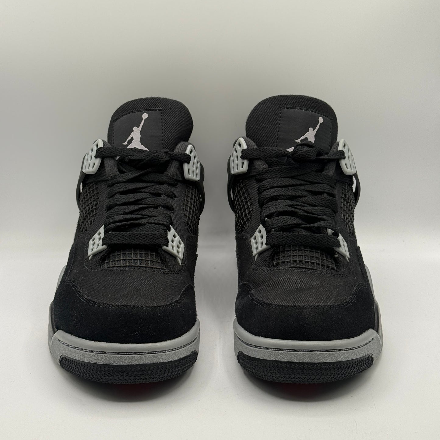 (USED) Jordan 4 Black Canvas Size 10