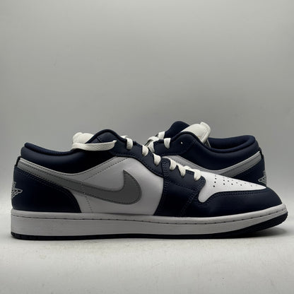 (USED) Jordan 1 Low Wolf Grey Midnight Navy Size 11
