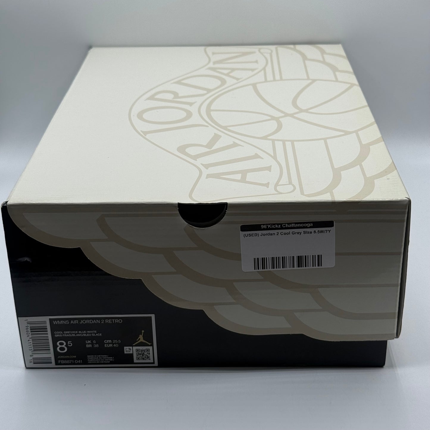 (USED) Jordan 2 Cool Grey Size 8.5W/7Y