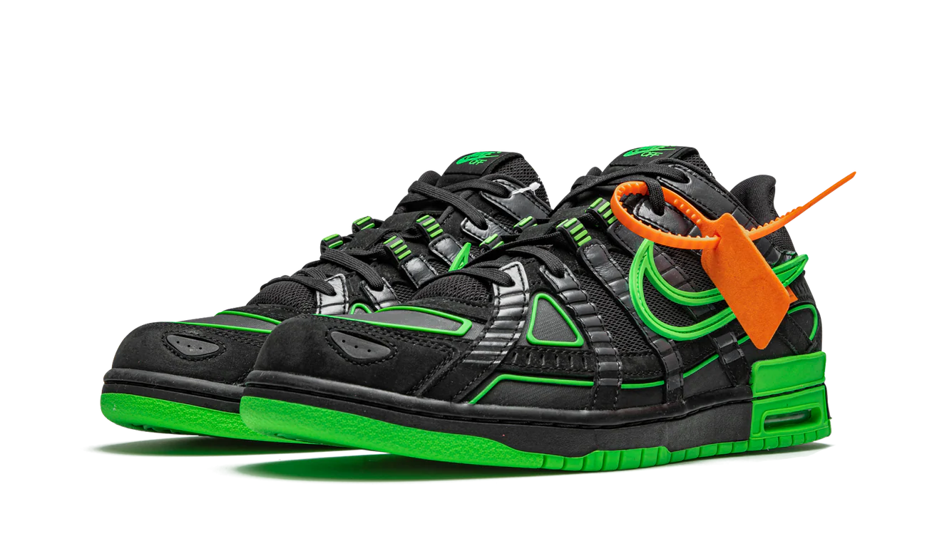 Nike Air Rubber Dunk Off-White Green Strike Size 9.5