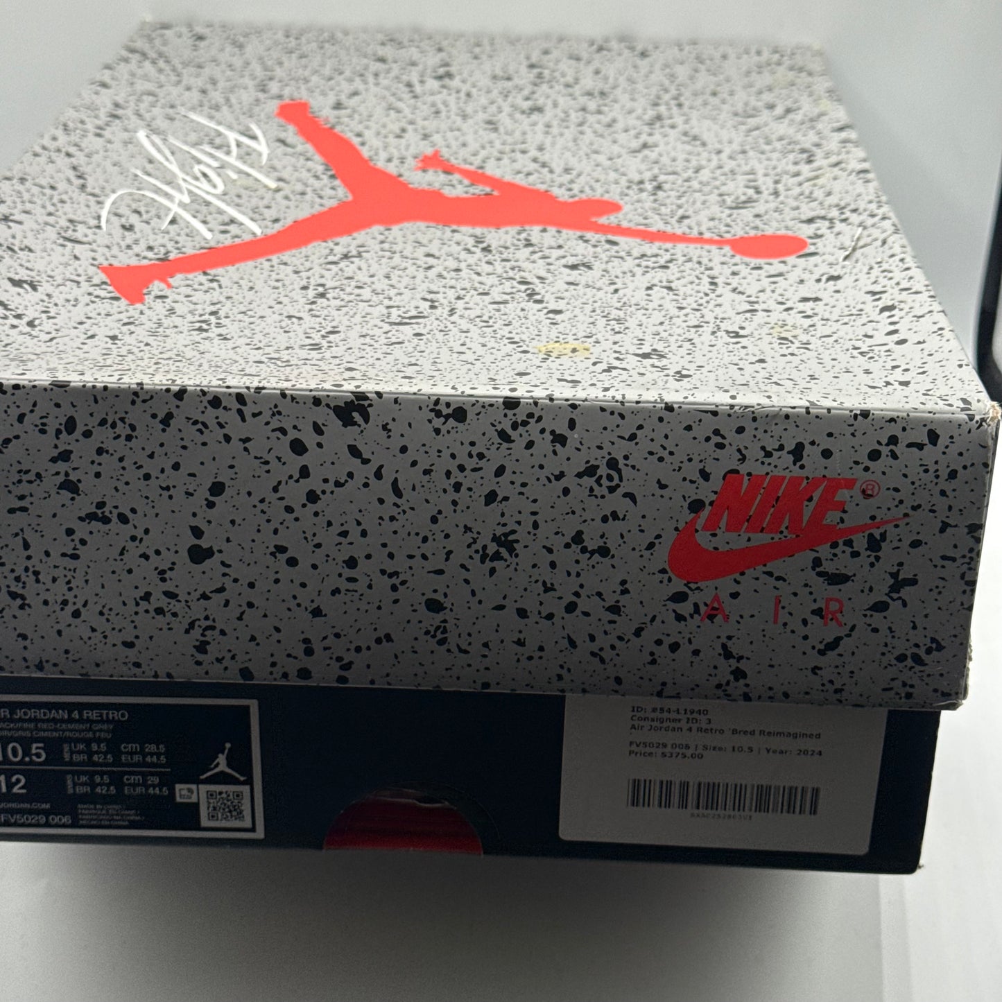 (Used) Jordan 4 Bred Reimagined Size 10.5