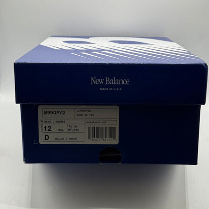 (Used) New Balance 990v2 MiUSA Teddy Santis Purple Yellow Size 12