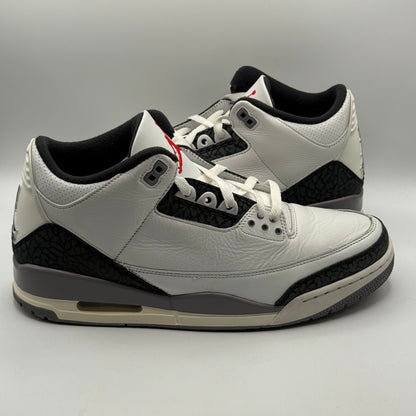 (USED) Jordan 3 Cement Grey Size 12