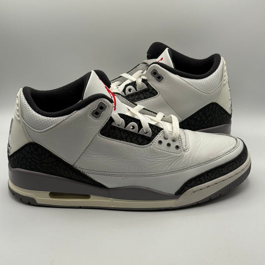 (USED) Jordan 3 Cement Grey Size 12